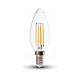 V-Tac 6W = 40W Warm White LED Candle Light Bulb 400lm E14