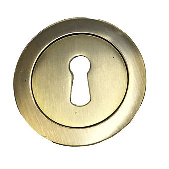 Basta Escutcheon Antique Brass Pair