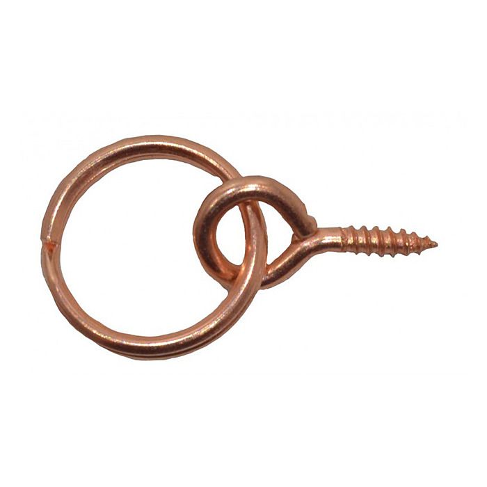 250pk 8mm Copper Screw In Picture Hanger Rings Ray Grahams DIY Store