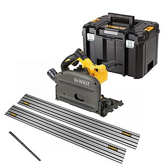 DeWalt DCS520NT 54V Flexvolt Cordless 165mm Plunge Saw Body & Rails