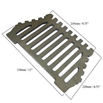 Queenstar 16 Inch Fire Grate - Flat / No Legs