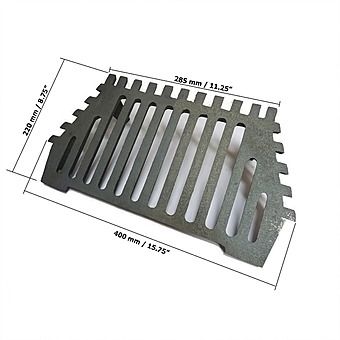 Queenstar 18 Inch Fire Grate 2 Legs Bottom Grate