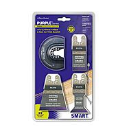 Smart P4MAX Purple Series 4-Pack Bi-Metal Oscillating Saw Blades