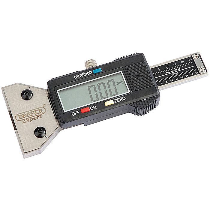 Draper 39591 Expert Digital Tyre Tread Depth Gauge Stainless Steel