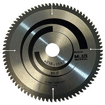 Bosch 216x3.0x30mm 80T Multi Material Saw Blade 2608640447