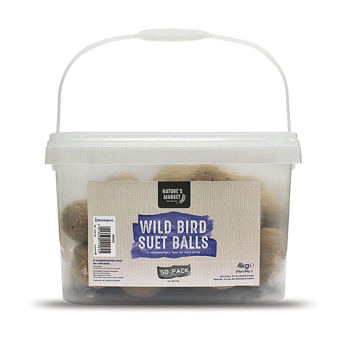 Natures Market BF50FB Wild Bird Suet Fat Balls 50 Pack Ray Grahams