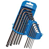 Draper 33716 Imperial Hexagon and Ball End Hex Key Set 10 Piece