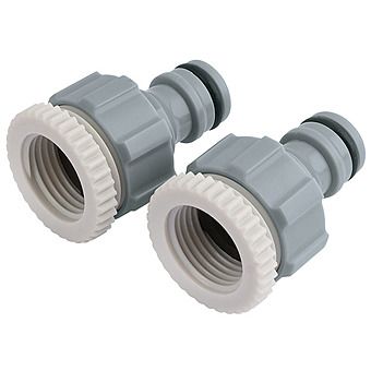 Draper 25907 Tap Connectors Twin Pack 1/2" and 3/4"