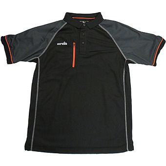 Picture of Scruffs Trade Active Polo Shirt Black
