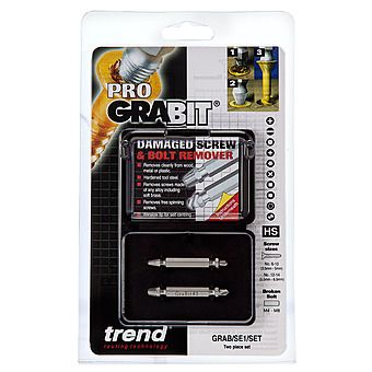 Trend GRAB/SE1/SET Grabit Damaged Screw and Bolt Remover/Extractor 2 Piece Set