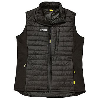 Picture of DEWALT FORCE Padded Gilet Soft Shell Body Warmer Black