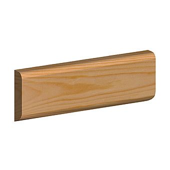 Double Round Edge Whitewood Skirting Architrave 69 x 19mm