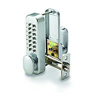 Digital Push Button Lock Satin Chrome