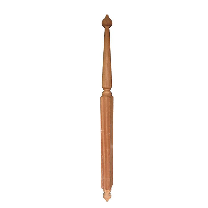 Large Mahogany Newel With Turned Finials 1.8m x 94mm - Ray Grahams DIY ...