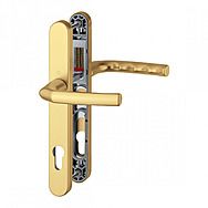 HOPPE Birmingham PVC Gold Lever Door Handle 92mm Pair