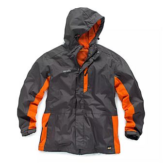 Picture of Scruffs Waterproof Worker Jacket Graphite Orange
