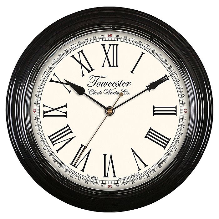 Acctim 26703 Redbourn Antique Wall Clock Black Ray Grahams DIY Store