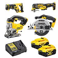 DEWALT 18V 4 Piece Cordless Cutting Kit + 2 x 5.0Ah Batteries