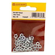 Centurion FA242P M4 ZP Steel Hex Nuts  (Pack of 40)