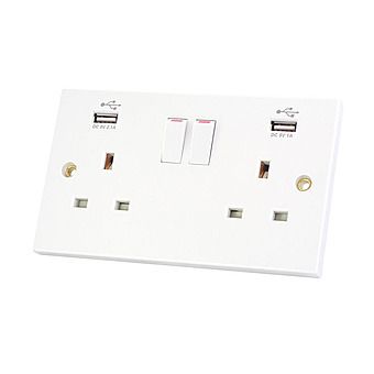 Selectric SSL581 USB Double Socket