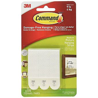 Command 3M 17201 Medium Easy-Off Picture Strips
