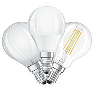 Osram 4-5W = 40W Warm White LED Light Bulb Round Golf Ball E14
