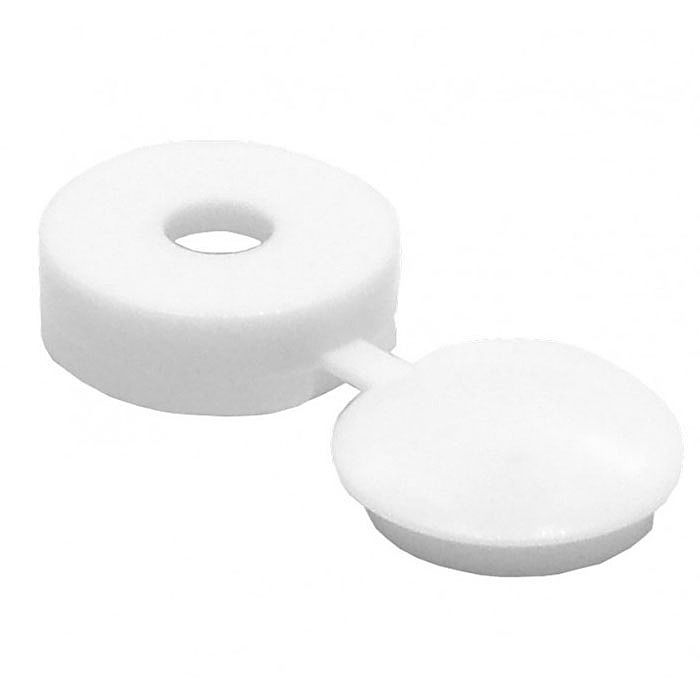 White Hinged Screw Covers (Pack of 500) Ray Grahams DIY Store
