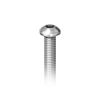 TIMco M8 x 25mm A2SS Button Machine Screw 4pc