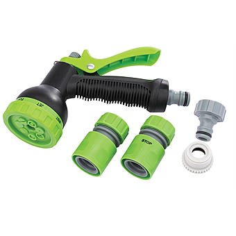 Draper 00801 Garden Hose Spray Gun Kit 5 Piece