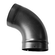 Vitraflue VFB17150  6" Matt Black Pipe With 135 Degree Bend