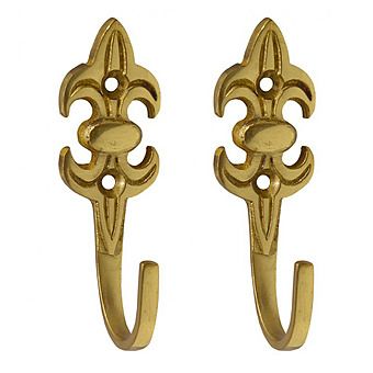 Centurion CW14P 75mm PB Fleur De Lys Tassel Hook (2PK)