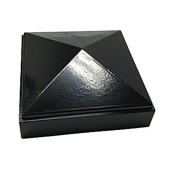 Picture of Black Square Metal Post Cap 3" & 4"