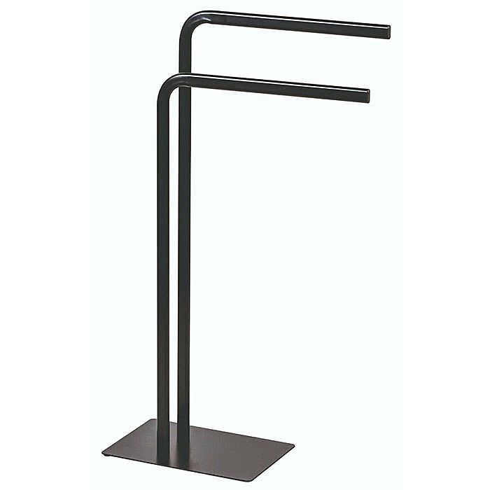 Panacea Black Floor Standing Twin Towel Rail Ray Grahams DIY Store