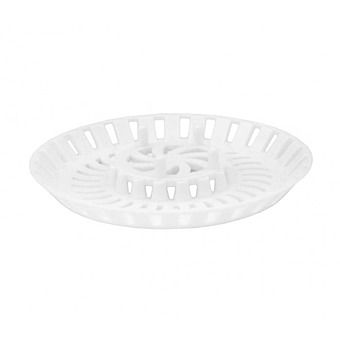 Centurion 80mm White Bath/Shower Strainer (Hair Catcher)