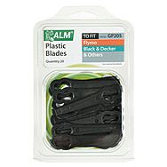 ALM GP205 Plastic Clip-on Mower Blades x20 (Replaces A6072, A6086, 5148257-02/4, FLY012)