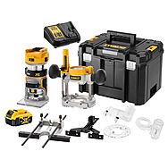 DEWALT DCW604 Cordless 1/4" Router Kit With 5.0Ah 18V Battery