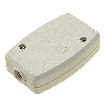 13 Amp 3 Wire Inline Solid Flex Connector White