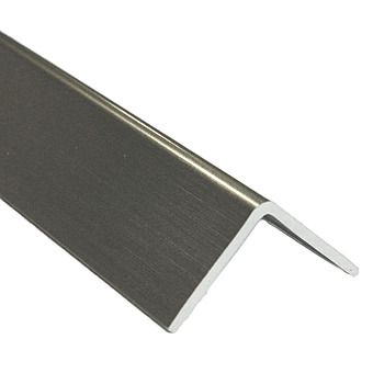 Silver PVC Corner Profile 2 Metre 20x20mm