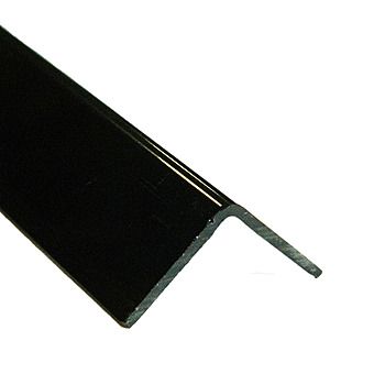 Gloss Black PVC Corner Profile 2 Metre 20x20mm