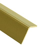 Gold PVC Corner Profile 2 Metre 20x20mm