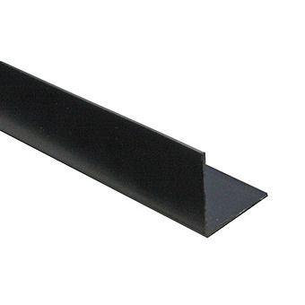 Black PVC Corner Profile 2 Metre 20x20mm