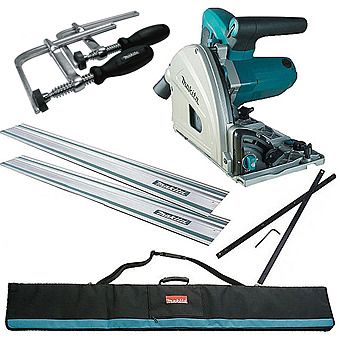 Picture of Makita SP6000J1 Plunge Cut Saw Kit with 2 x 1.5m Rails and Connector