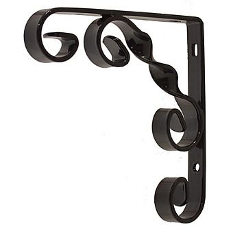 Picture of Black Scroll Bracket
