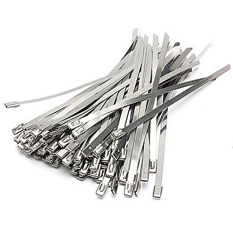 Picture of 100 Stainless Steel Cable Ties 200-300mm