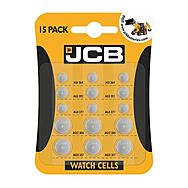 15 Pack of JCB Watch Batteries (LR60, LR41, LR66, LR43, LR44)