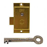 Centurion LK01P 38mm x 19mm Brass Cabinet Lock