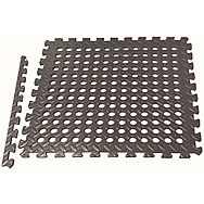 EVA Floor Drainage Tiles Pack of 4 Black - 60 x 60cm