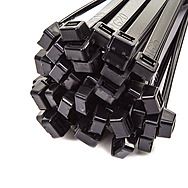 100 Black Cable Ties 4.8 x 630mm