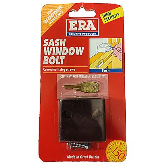 ERA Sash Window Bolt Brown