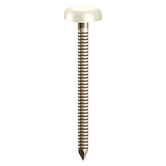 Picture of TIMco Polymer Headed Pin 30mm White (Polytop)